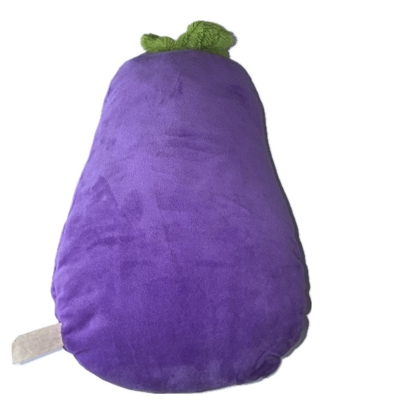 Purple Eggplant Smoochy Pals Very Soft & Squishy Foodie Plush by Linzy‎ Toys - Picture 6 of 13